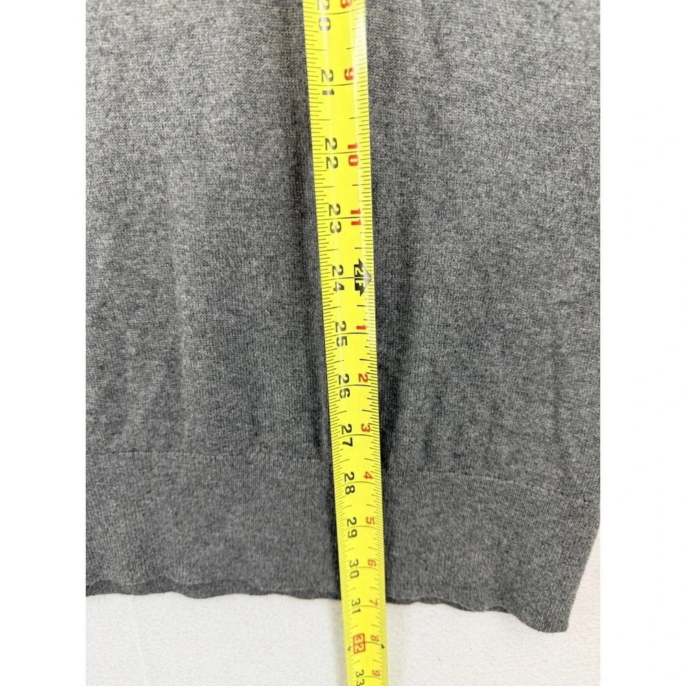 BANANA REPUBLIC Luxe Sweater Collection Mens XL Gray Long Sleeve Quarter Zip NWT